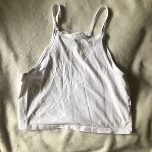 H&M white racerback top